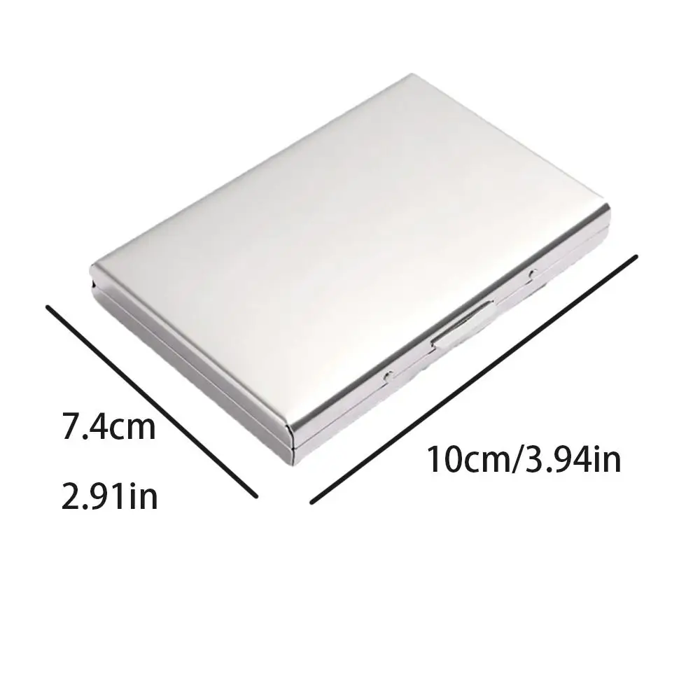 Stainless Steel Business Card Holder Cards Album Multi-card Bit Bank Card Case Water-proof Travel Accessories RFID Card Holder