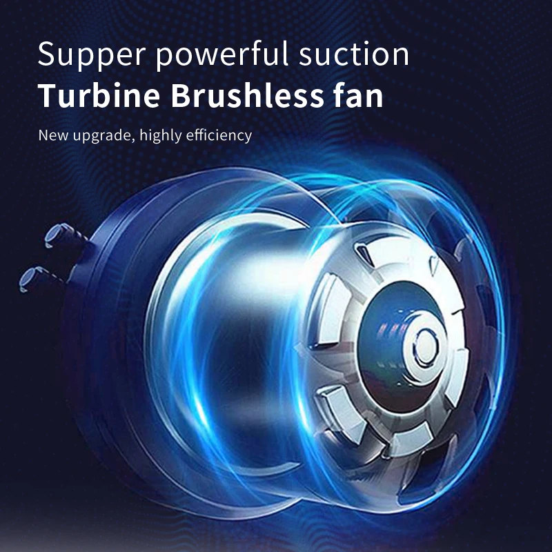 プロ120Wコードレスネイルダストコレクター - サロン＆ホームマニキュア用強力吸引ファン付きタービンブラシレス掃除機