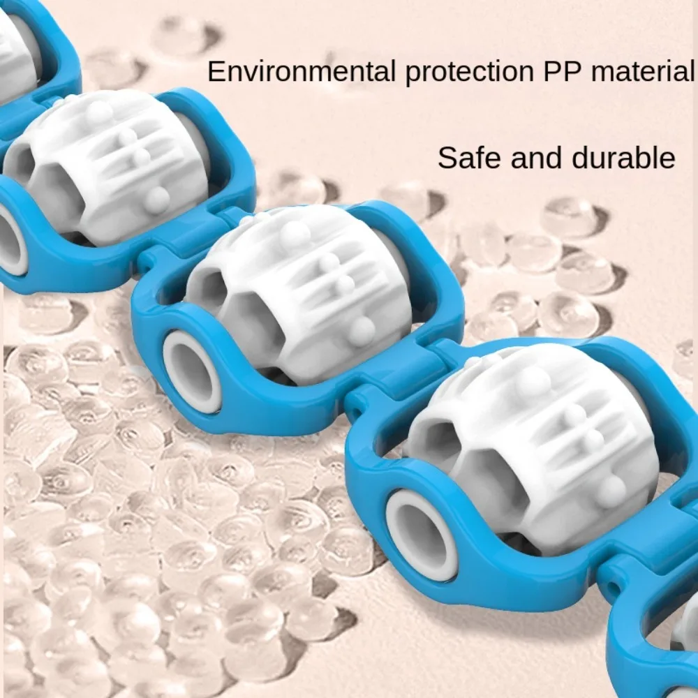 

Ручной ручной массажер для мышц, веревка для спины, фитнес-физиотерапия, массаж плеч, антицеллюлитный ролик с бусинами