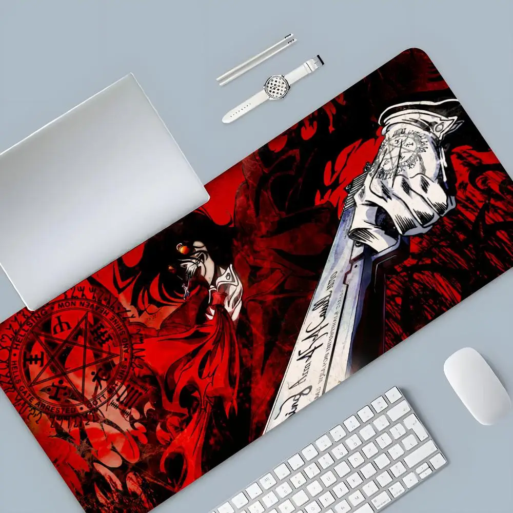 Hellsing Alucard Mouse Pad Cartoon Lockedge Large Gaming Pad Computer Gamer Keyboard Mouse Mat Desk Mousepad for PC Desk Pad