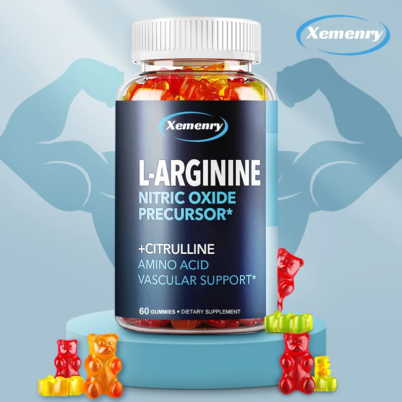 L-Arginine Supplement - Boosts Energy and Endurance, Improves Muscle Mass and Athletic Performance