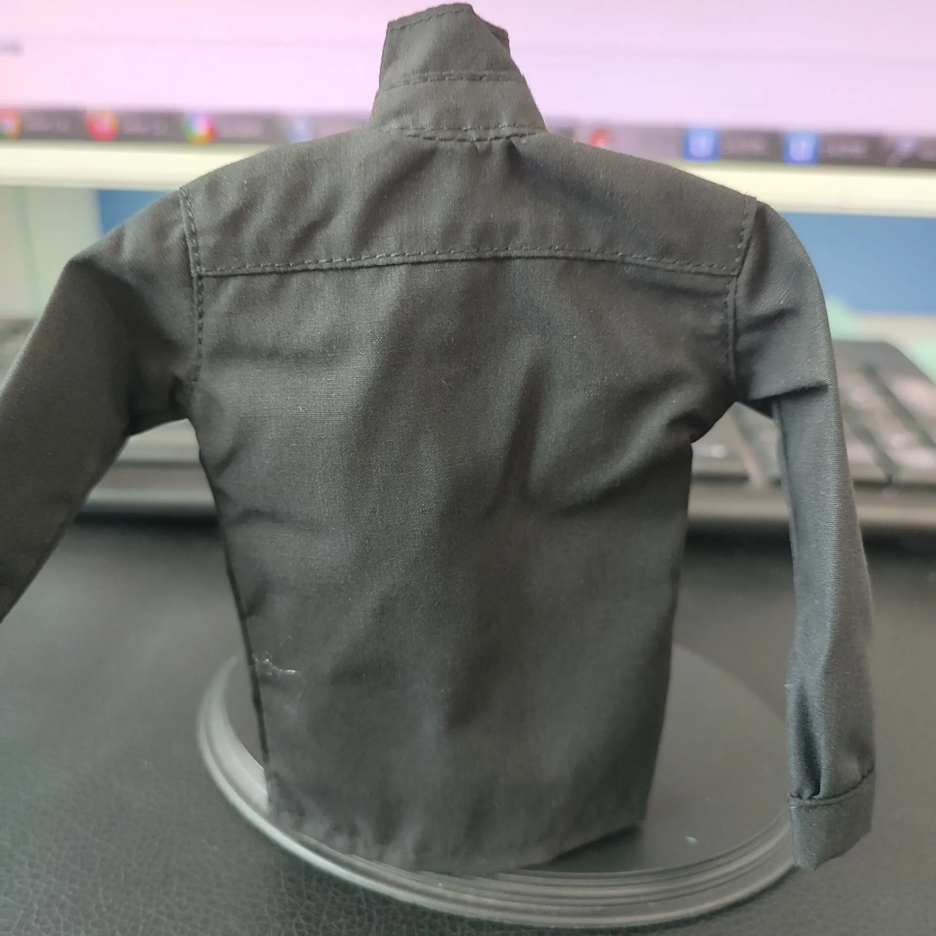 1/6 مقياس الملحقات 1:6 ملابس دمى نموذج اللعب الذكور ملابس كاجوال قميص أسود الجينز السراويل دعوى صالح 12 "جسم عمل الشكل