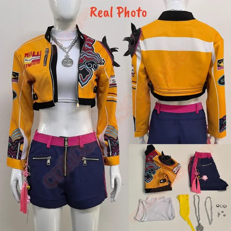 أزياء رومي زوي ميرا التأثيرية الجديدة لعام 2025 أزياء Kpop شيطان الصيادين التأثيرية أزياء النساء والفتيات بدلة حفلات الهالوين