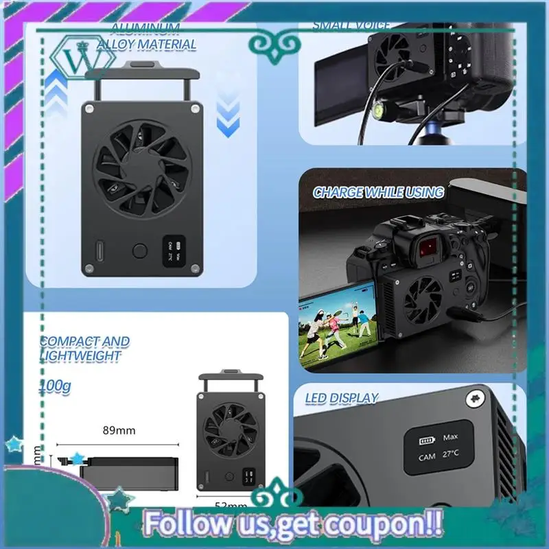 A75Q-Kamera Live-Broadcast-Kühler Micro-Single SLR Intelligente Halbleiterkühlung Kühlung Ultra-leise Lüfterkühlung