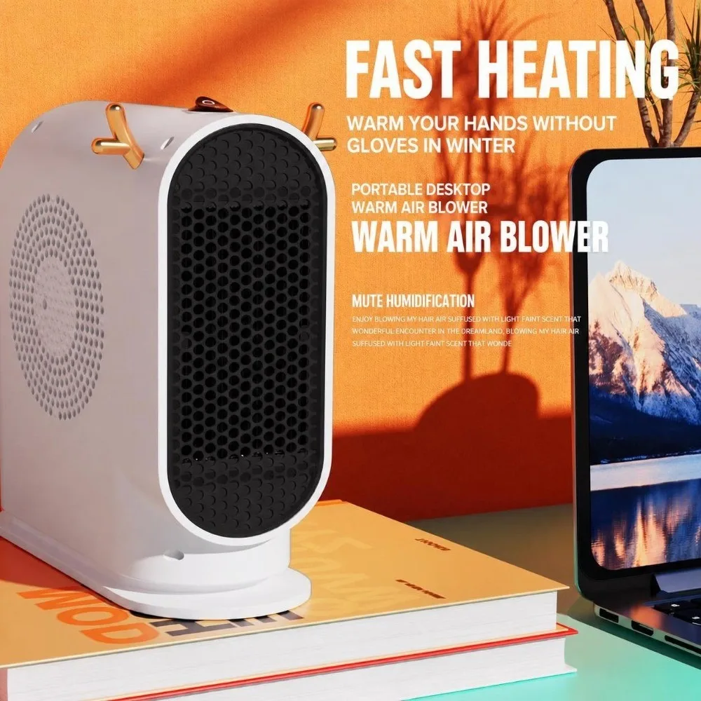 Quiet Operation Intelligent Thermostat Desktop Electric Heater EU/US Thermostat Control Electric Heating Tool Heater Fan Office