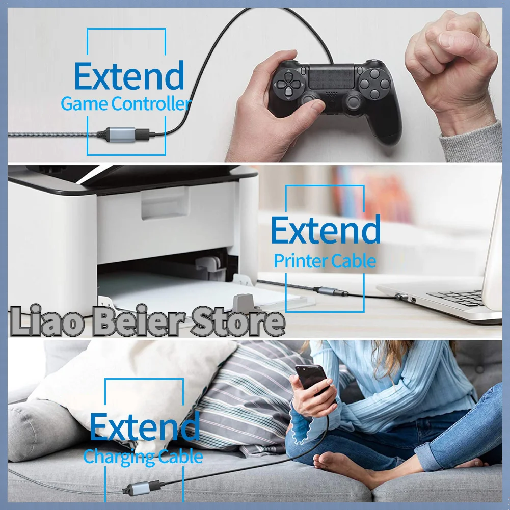 usb xbox one computer 3m smart devices gray single head extended switching data cables oneplus new