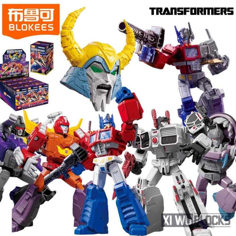 

BLOKEES Transformers Astronauts Edition Unicron Optimus Prime Hot Rod Splice Sludge Metroplex Splice Movable Toy Model Gift