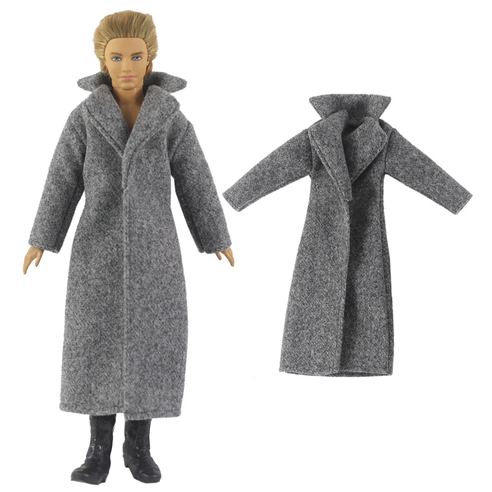 1 Set Doll Clothes Woolen Overcoat Outfit for 12 inch Ken Doll Many Style for Choice 03