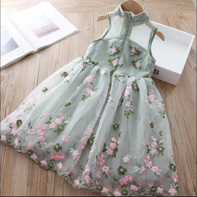 Flower Children Kids Dress Girls Party Summer New Girl Clothing Pricess Birthday Dress Kids Clothes