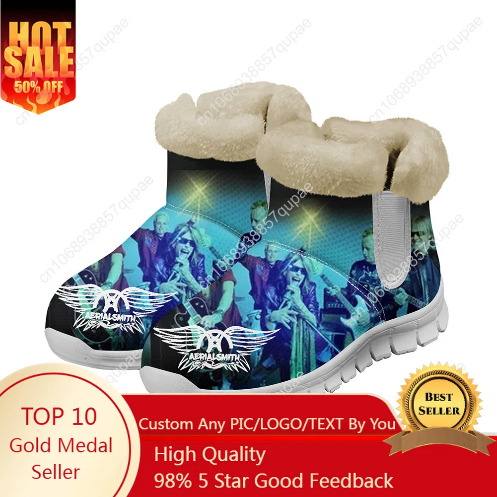 

Aerosmith Snow Boots Rock Band Mens Womens Teenager Shoes Keep Warm High Quality Casual Lightweight Sports Custom Sneakers