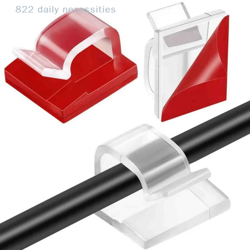 Obrázek 5: Convenient20/50pcs kabel klipů sebe lepidlo šňůra spravování černá drát organizátor svěrka auto drát příslušenství