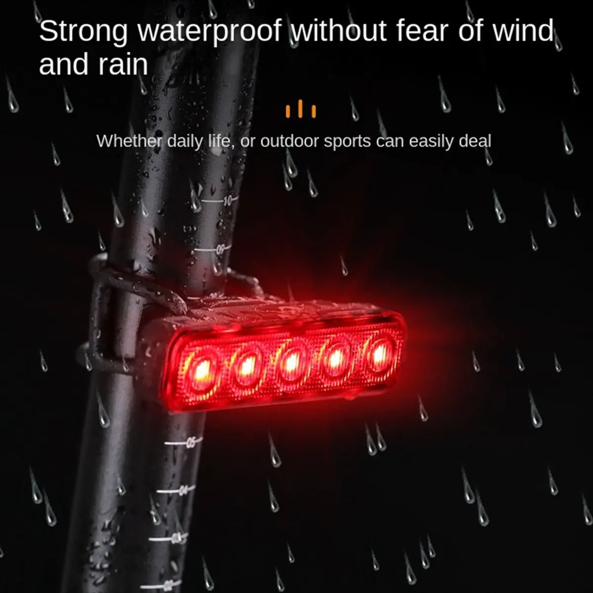 

Oct.809 Bicycle Taillight LED Multi-Mode Charging Mountain Bike High Brightness Taillight Cycling Equipment