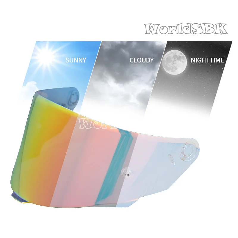 Photochromic Visor Lenses for KYT TT COURSE Motorcycle Helmet Shield Windshield Sunscreen TTC Helmets Accessories High Strength