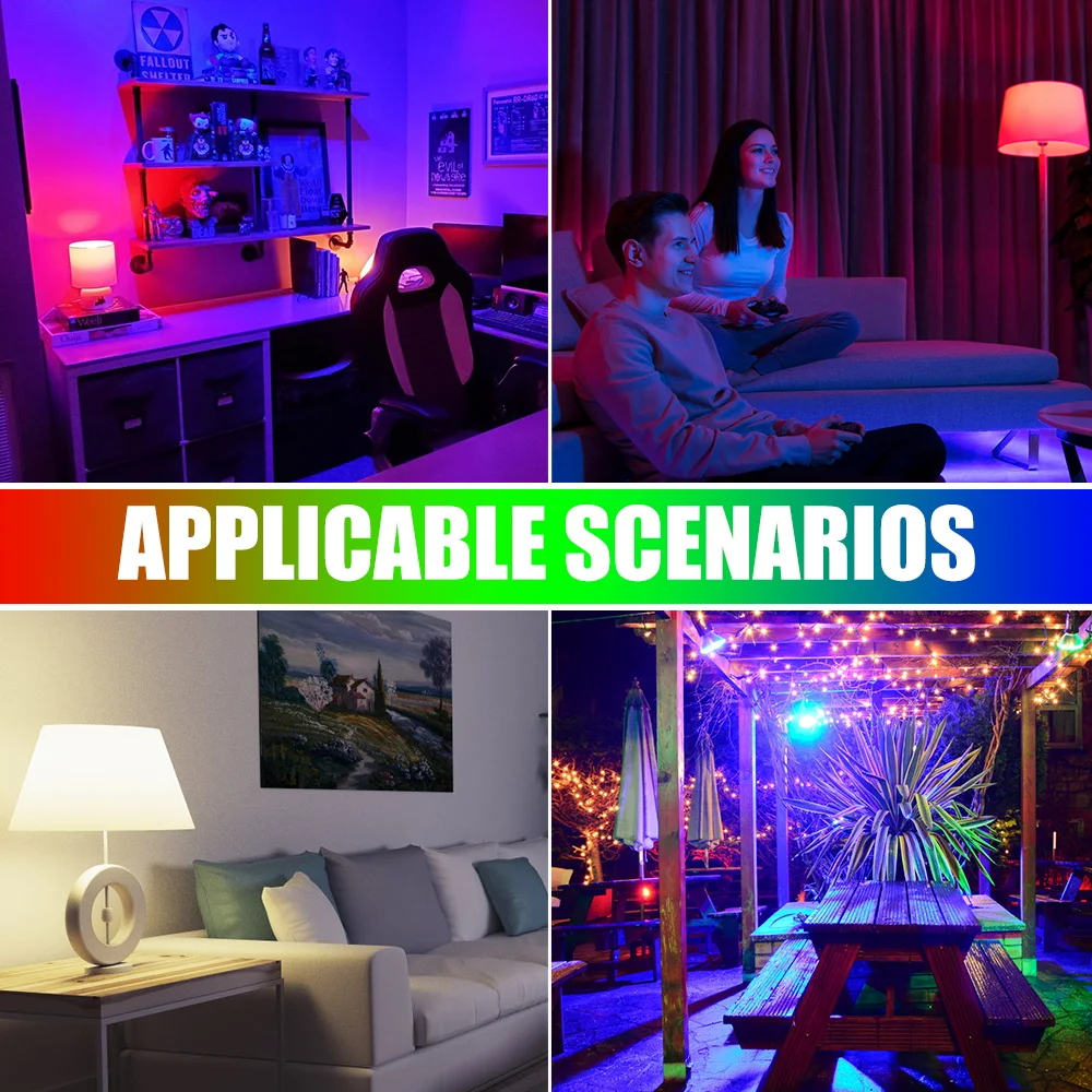 E14 Led RGB Lamp 220V E27 Color Light Bulb GU10 LED Spotlight Smart Lamps Remote Control For Home Decor MR16 Lampara Magic Bulb