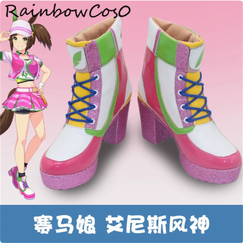

Ines Fujin Umamusume Pretty Derby Обувь для косплея Сапоги Игра Аниме Вечеринка Хэллоуин RainbowCos0 W4938