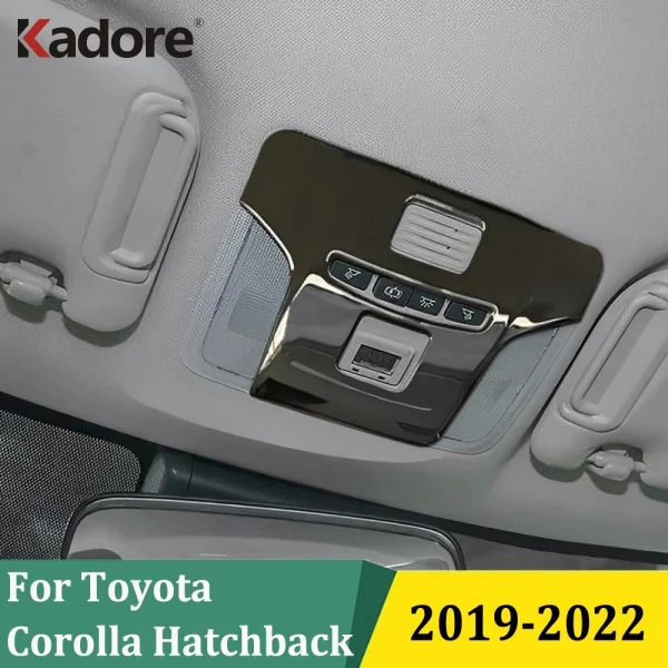 

Для Toyota Corolla 2019-2022 хэтчбек матовый интерьер передняя лампа для чтения крышка отделка крыша свет для чтения рамка украшения аксессуары