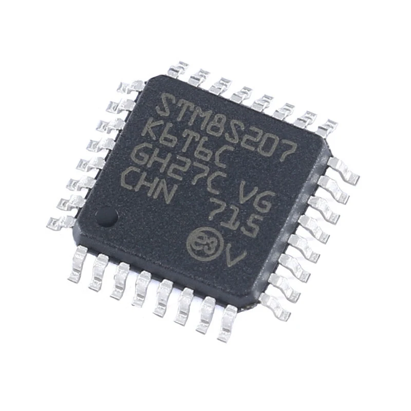 Original genuine STM8S207K6T6C LQFP-32 24MHz 32KB flash memory 8-bit microcontroller MCU