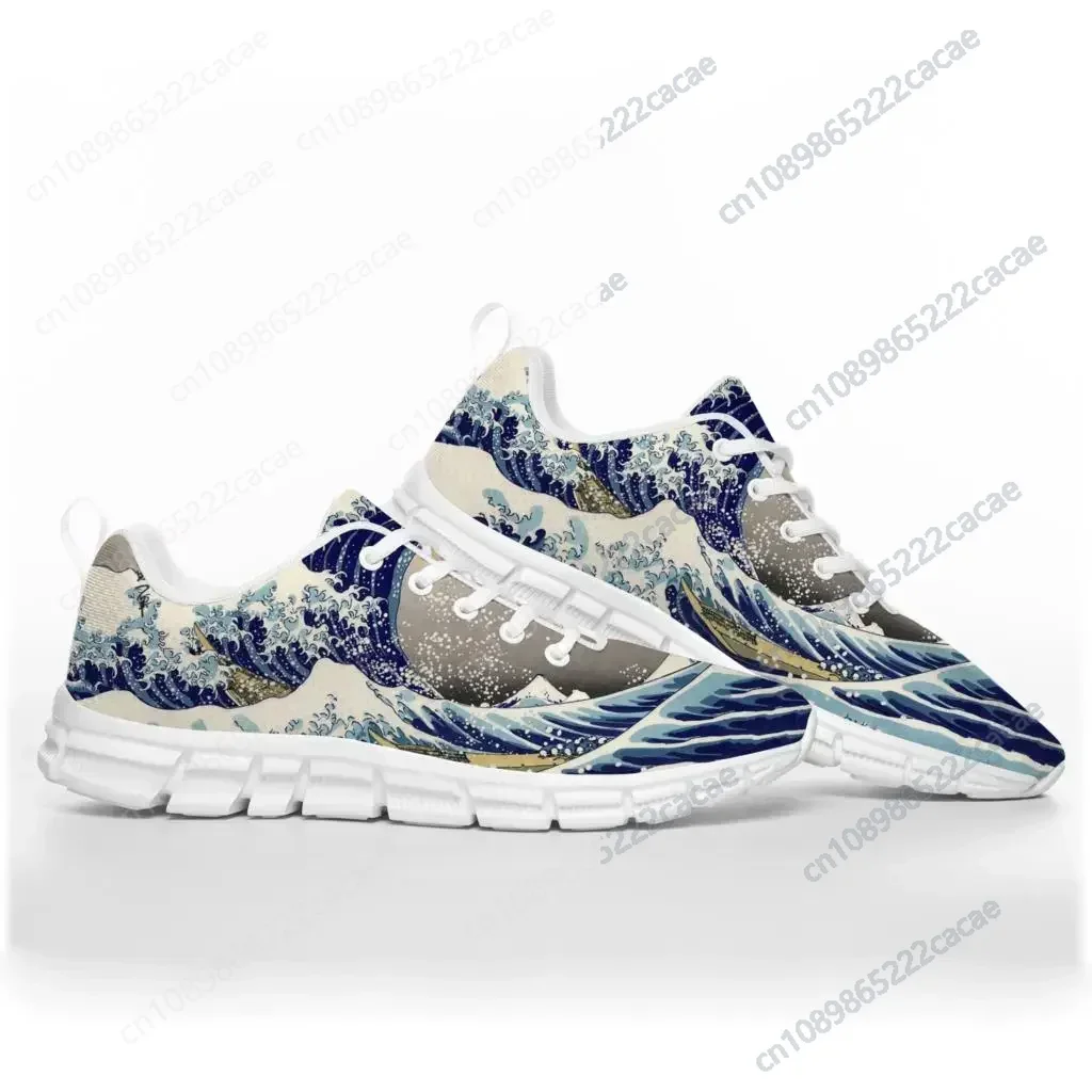 

The Great Wave off Kanagawa Art Sports Shoes Mens Womens Teenager Kids Children Sneakers Custom High Quality Couple Shoe