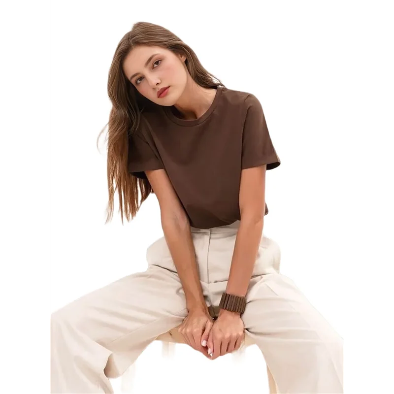 

Женские футболки большого размера с короткими рукавами и круглым вырезом, свободная футболка для тренировок, повседневные летние топы из хлопка