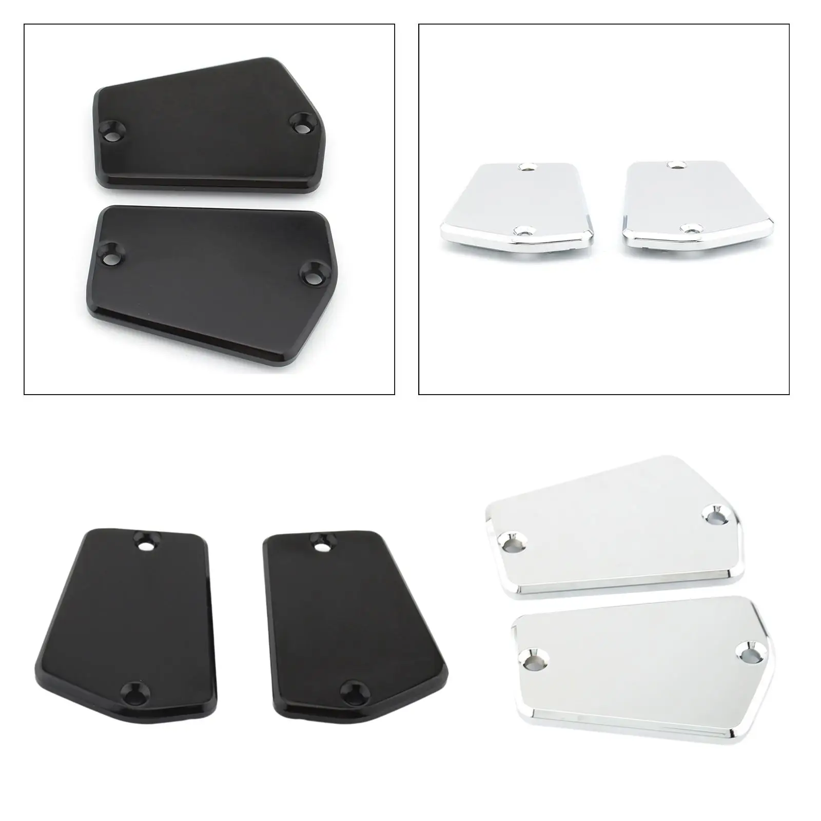 2Pcs Brake Fluid Reservoir Caps Motorcycle Brake Cap Cover Aluminum Alloy for FJ600L/LC Fzr600RB/rbc FJ1100N/NC Supplies