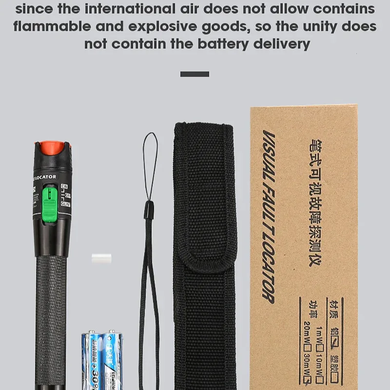 VLF Laser 30MW/20MW/10MW/5KM loại Thiết Bị Định Vị, sợi Quang Cáp 10-30Km Phạm Vi VFL AUA-30