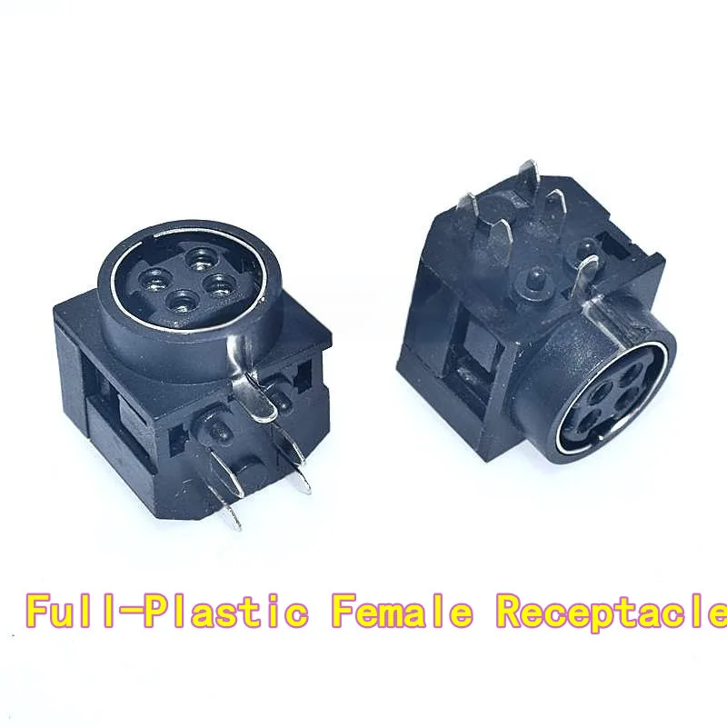 10PCS S-Video Female Receptacle 4-Pin DIN-4P Terminal Socket DIN-422 MPC-4-02 Wiring Plug