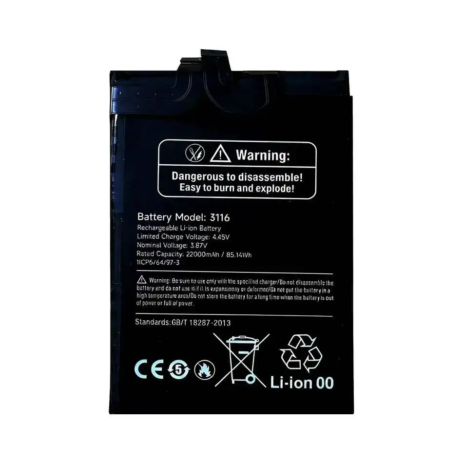 

Надежный аккумулятор для мобильного телефона 22000 мАч, хорошая низкотемпературная работа для Ulefone Armor 24 3116