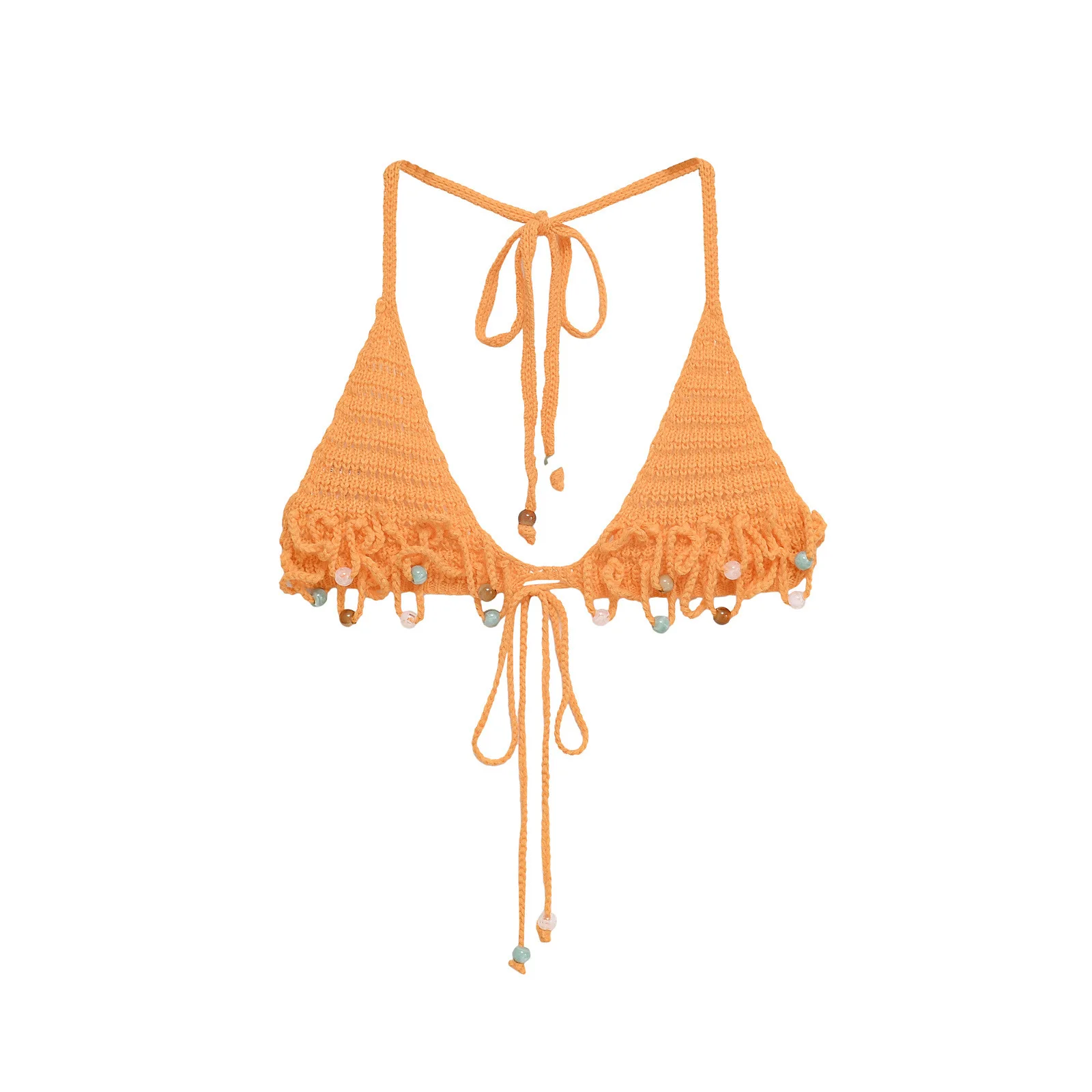 여성 여름 핸드메이드 진주 크로셰 탑과 캐미솔 세트 캐주얼 슬림핏 니트 크로셰 비치 휴가 반바지 세트