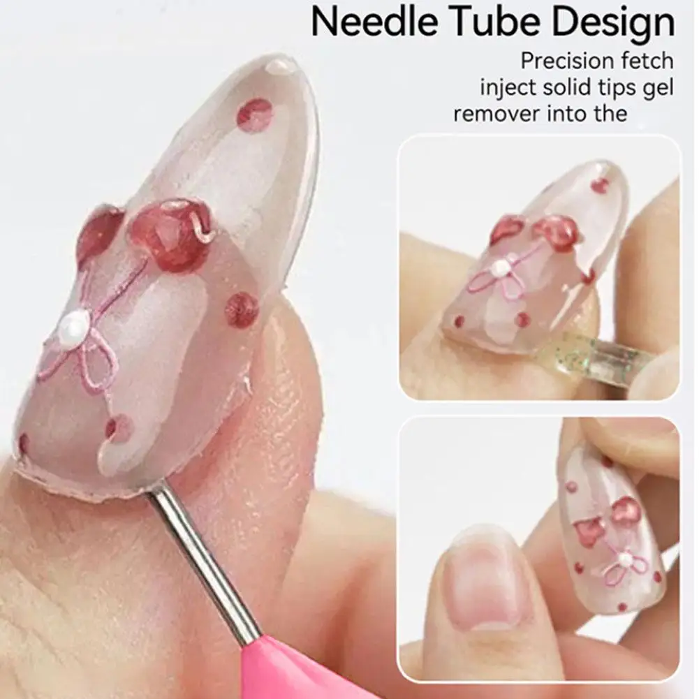 15 ml Nagelkleberentferner zum Aufdrücken, Acetonfreier Nagellackentferner, multifunktionaler Entferner für Nagelspitzen, sanfter Kleberentferner