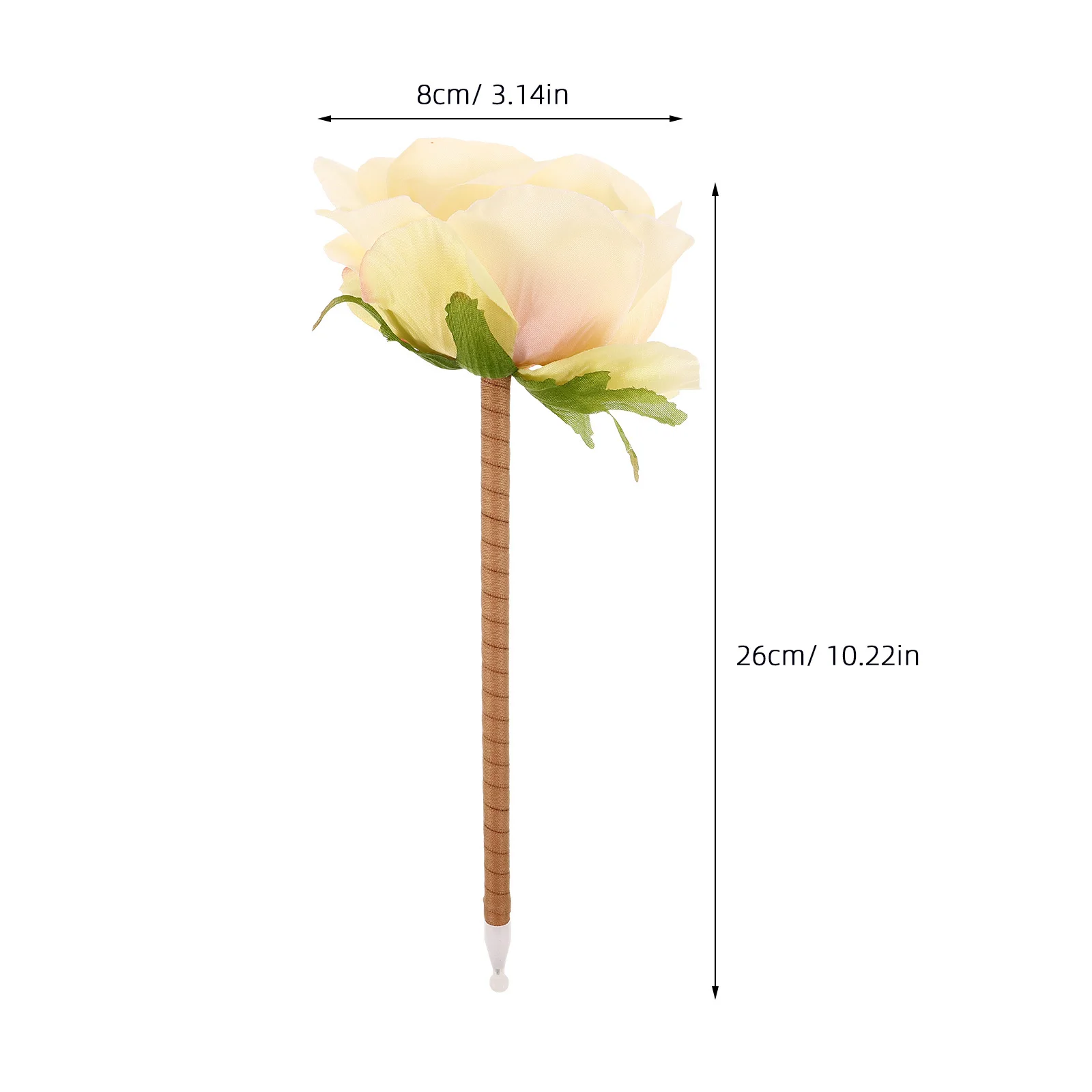 Fake Flower Bouquet Ballpoint Pen Realistic Appearance Mother's Day Gift for Mom Elegant Desk Decor Writing Instrument
