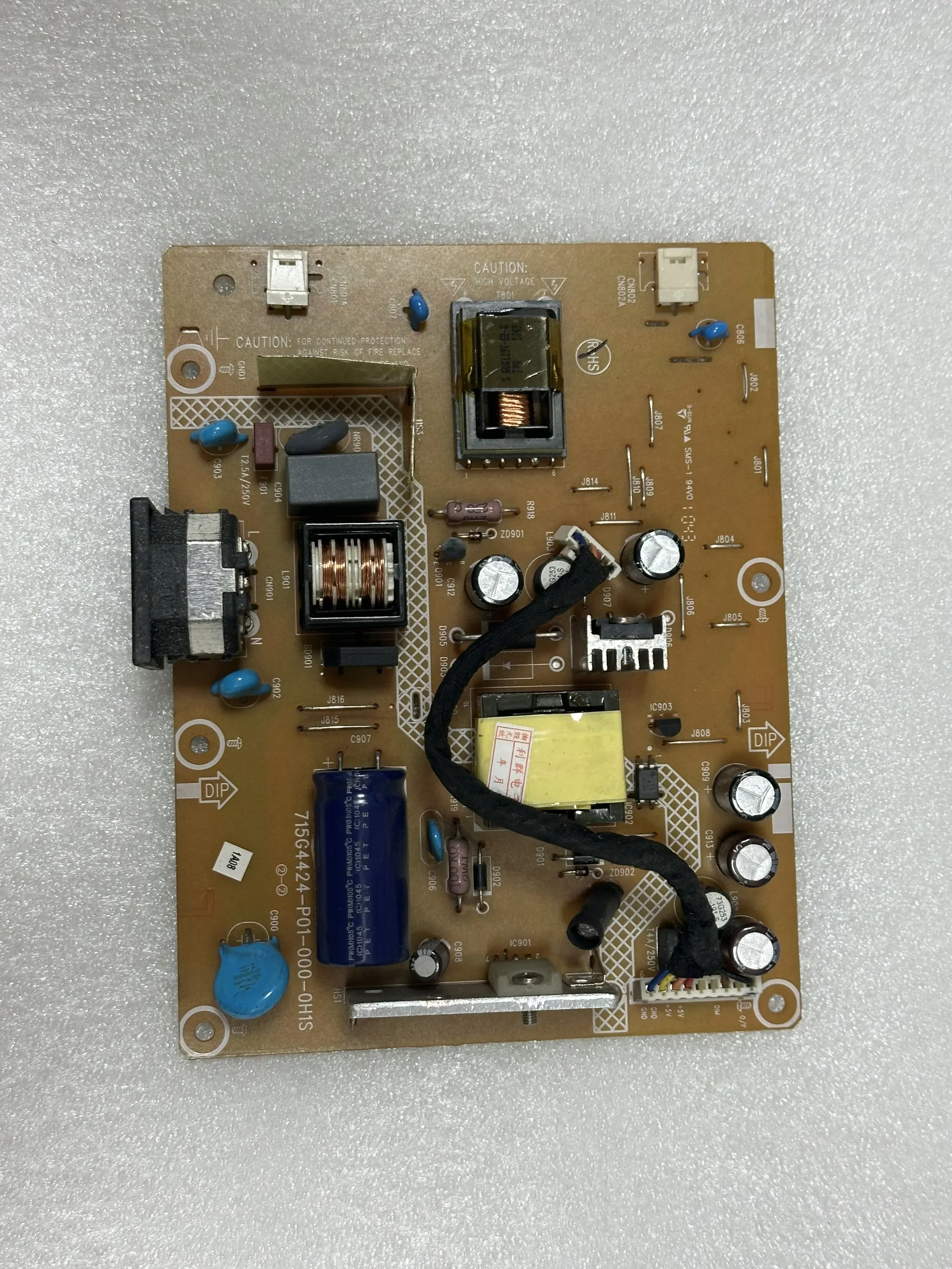 

Оригинальная плата питания E1911C IN1930MWC, плата высокого напряжения 715G4424-P01-000-0H1S