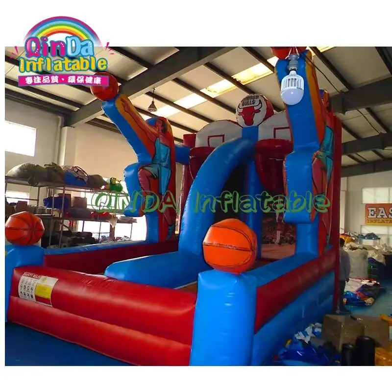 Double 2 Players Sport Shooting Inflatable Basketball Hoop Game
