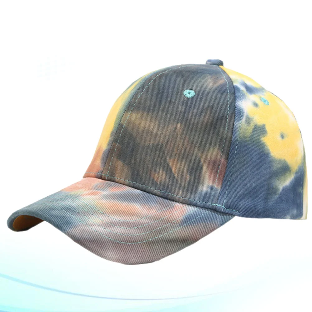 Tie-dye Woman Men and Women UV Sun Hat Summer Outdoor Casual Baseball Cap Leisure