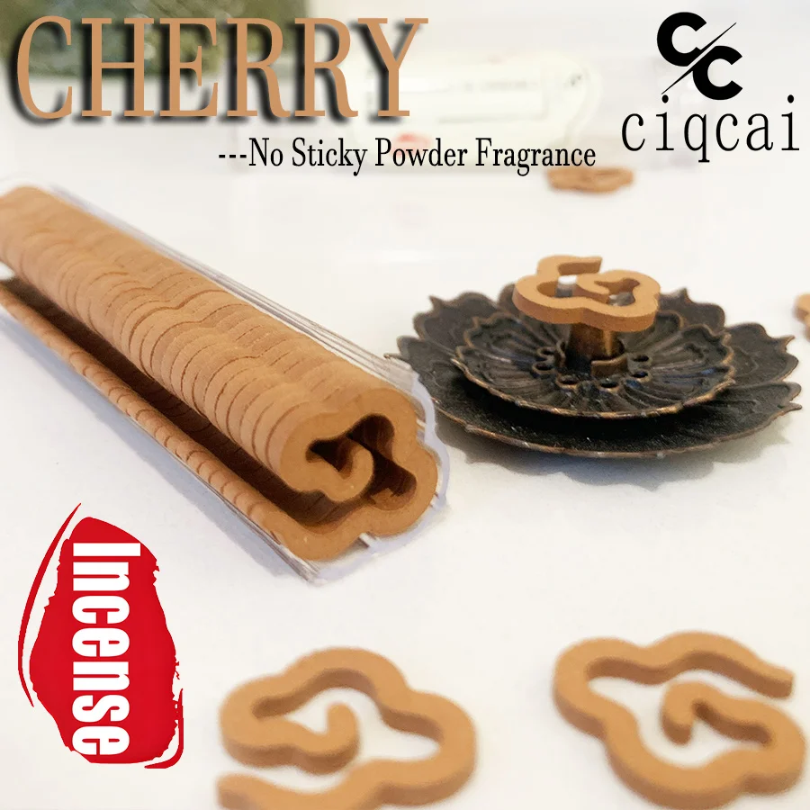 Sakura-Flavored High-Quality Classic Small Coil Incense, Purely Handmade Spiral Incense, Does Not Contain Sticky Powder, Dissolves in Water, Has a Rich and Natural Fragrance, 42 Pieces/Bottle, Portable Packaging, Convenient for Carrying, Suitable for Home and Outdoor Use