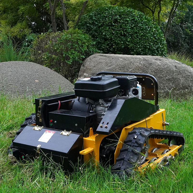 Schlegelmäher und Zero Turn Rasenmäher. Hergestellt aus intelligentem Roboter-Rasenmäher mit