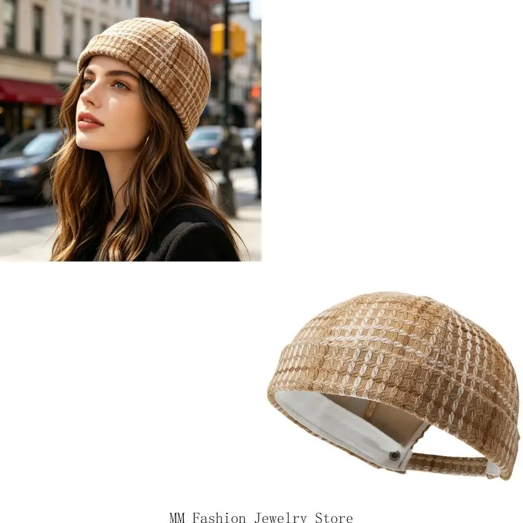 Comfortable Cotton Material Foldable Worker Sailor Brimless Cap For Travel D0UB