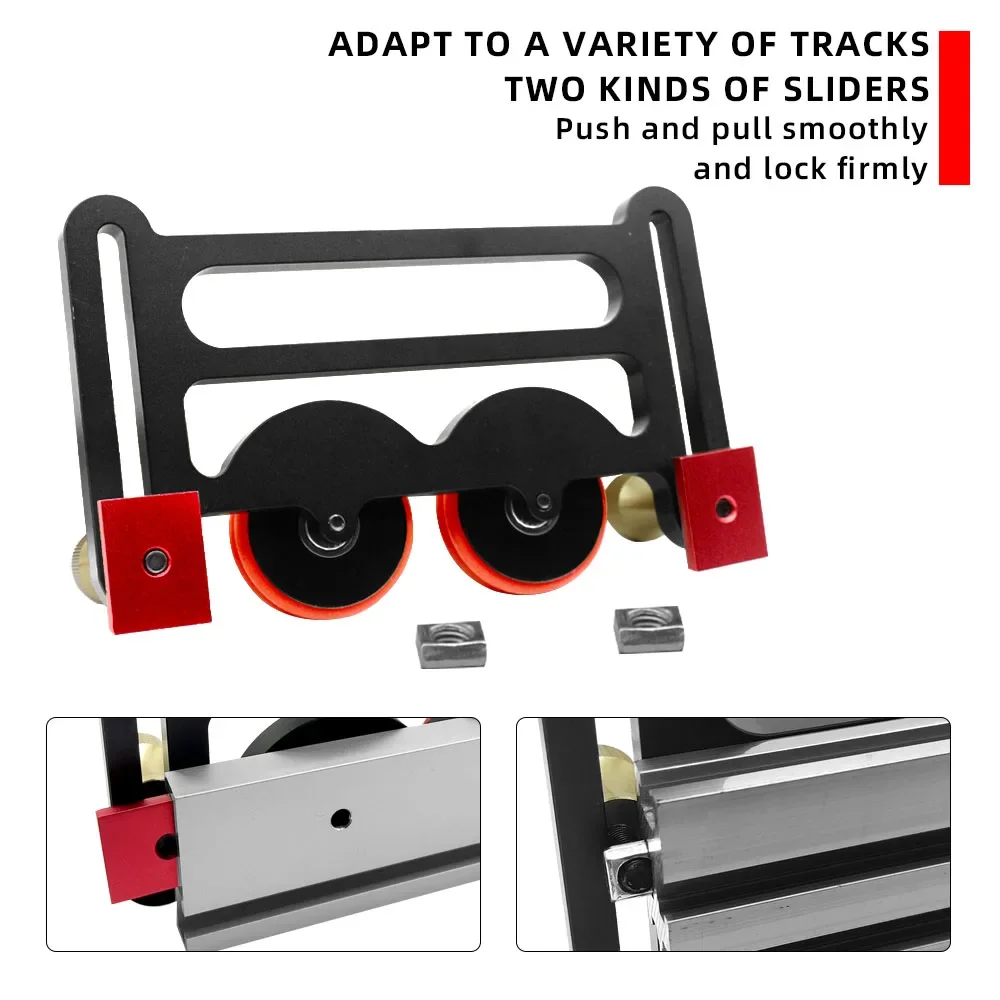 Roller Guides Feather Loc Board Multi-purpose Clear-Cut Precision Stock Guides Anti Rebound Safety Pushing Auxiliary Tool