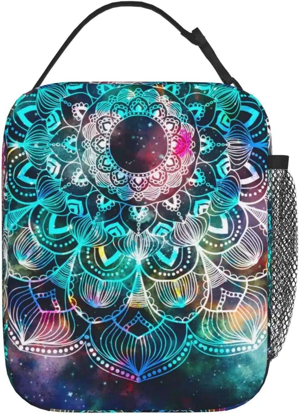 Mandala for Henna Insulated Lunch Bag Reusable Thermal Lunch Box for Work Picnic Beach Travel Cooler Bag