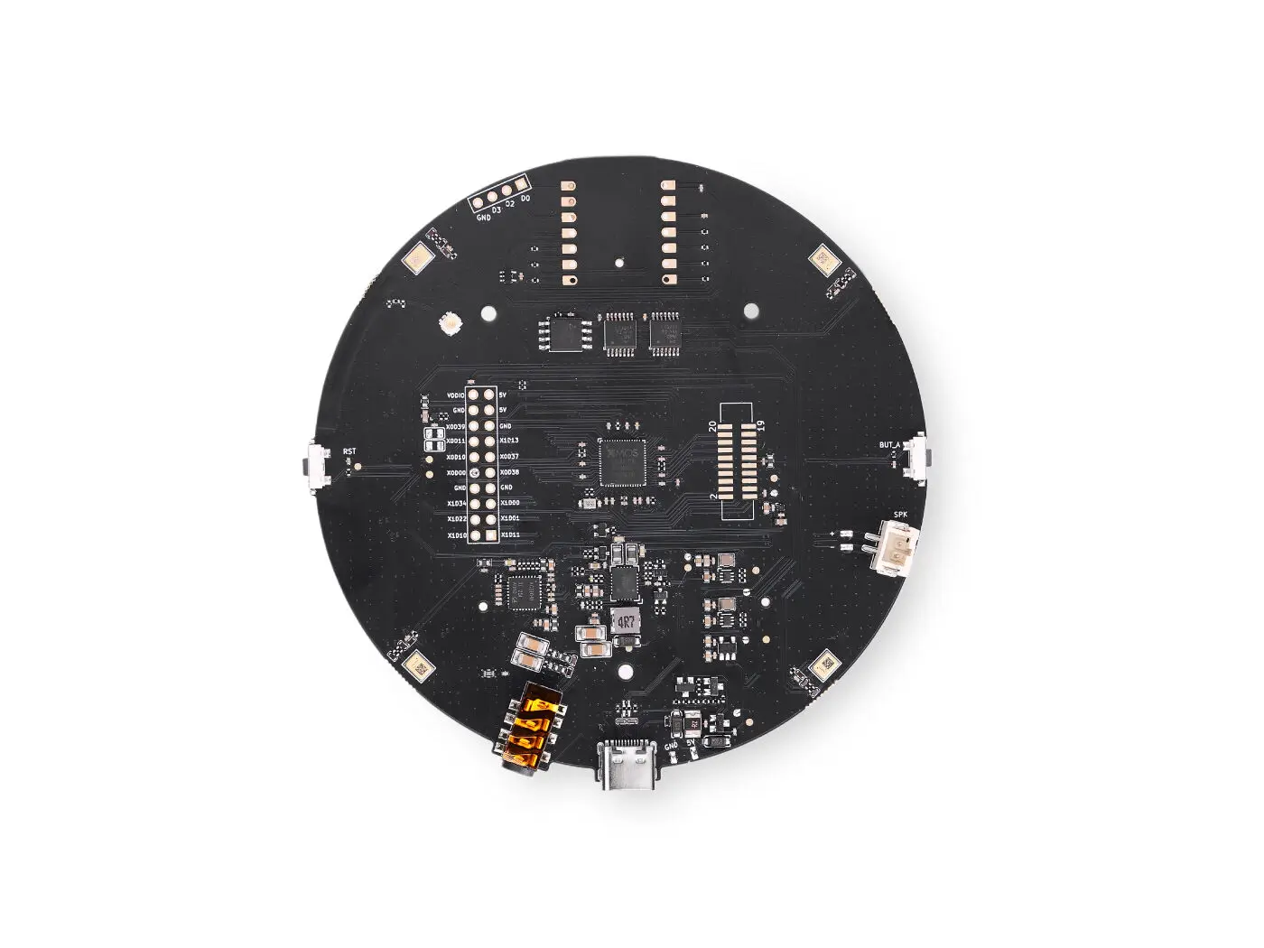ReSpeaker XMOS XVF3800,AI-powered 4-Mic Array for Clear Voice in Noise Suppression,AEC AGC DoA VAD,5m 360°far-Field Voice Pickup - Image 3