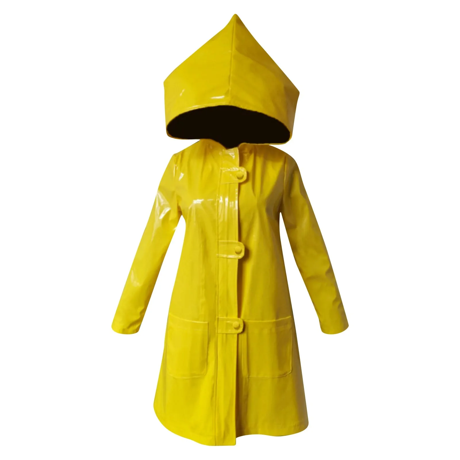 Halloween Kid Adult Little Nightmares Yellow Hooded Cape Little Six Jacket Costume Cosplay Clothing Horror Character Plays Cos