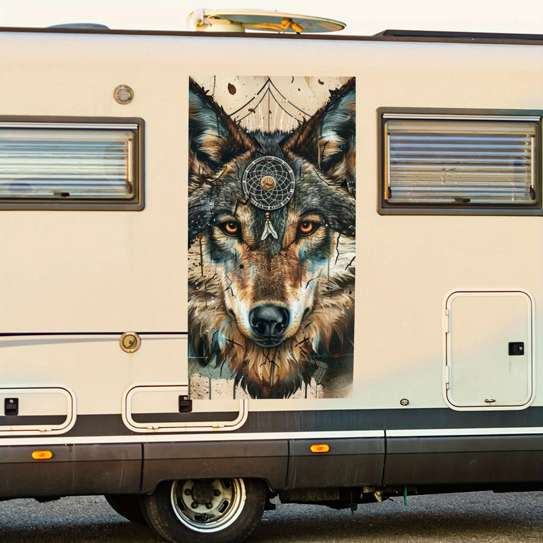 

Виниловая наклейка «Ловец снов» для двери автомобиля на колесах, водонепроницаемые самоклеящиеся виниловые наклейки, защита автомобиля