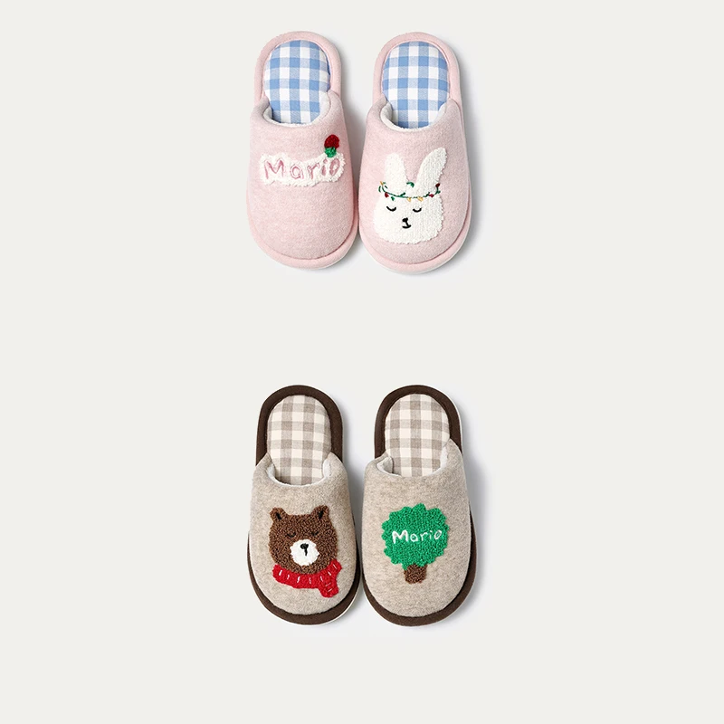 Cheerful Mario Winter Children 's cotton slippers Cartoon Cute Indoor Boys' and Girls' slippers