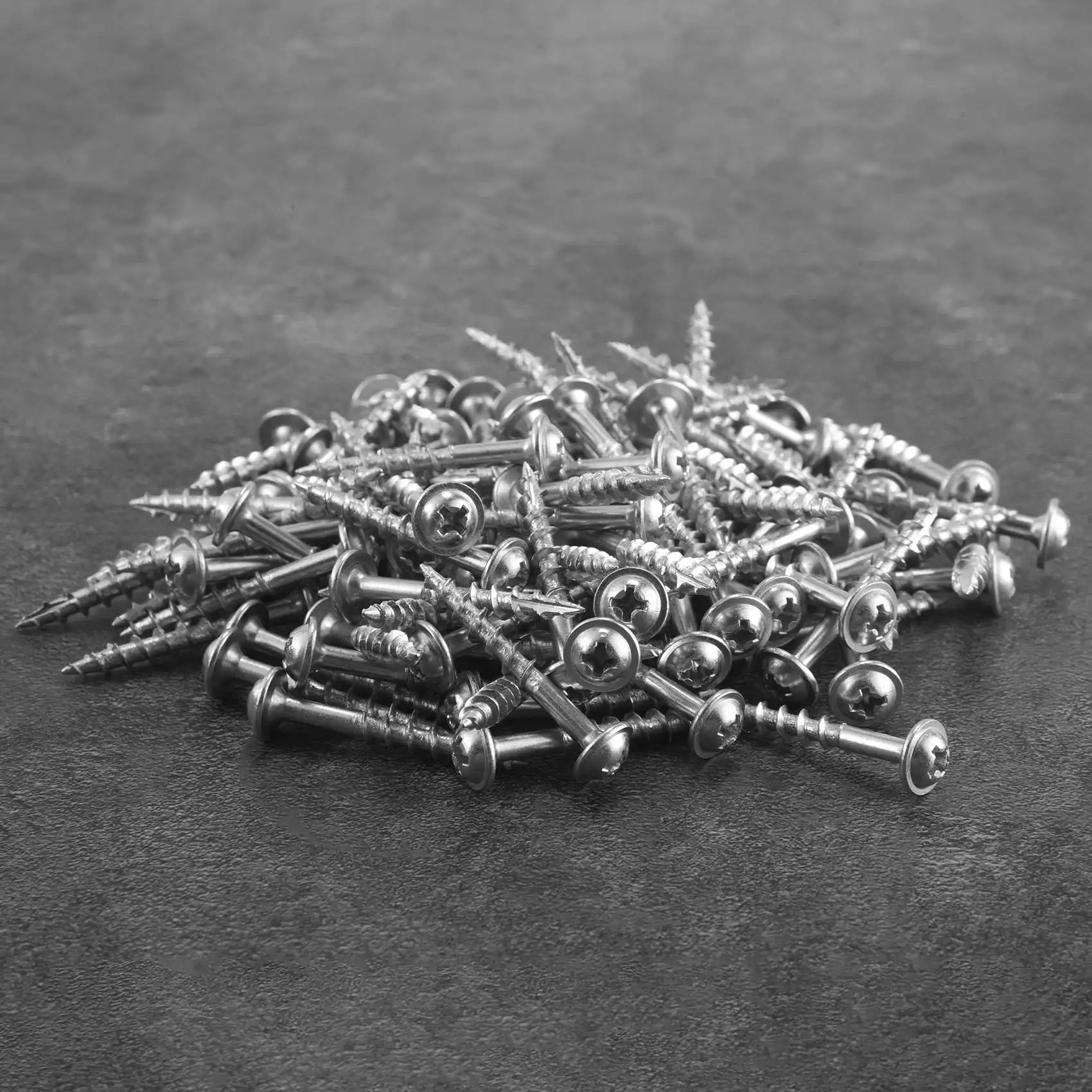 A74E-100Pcs Woodworking Pocket Hole Screws PH2 Cross Driver Head Self-Tapping Screw For Pocket Hole Jig