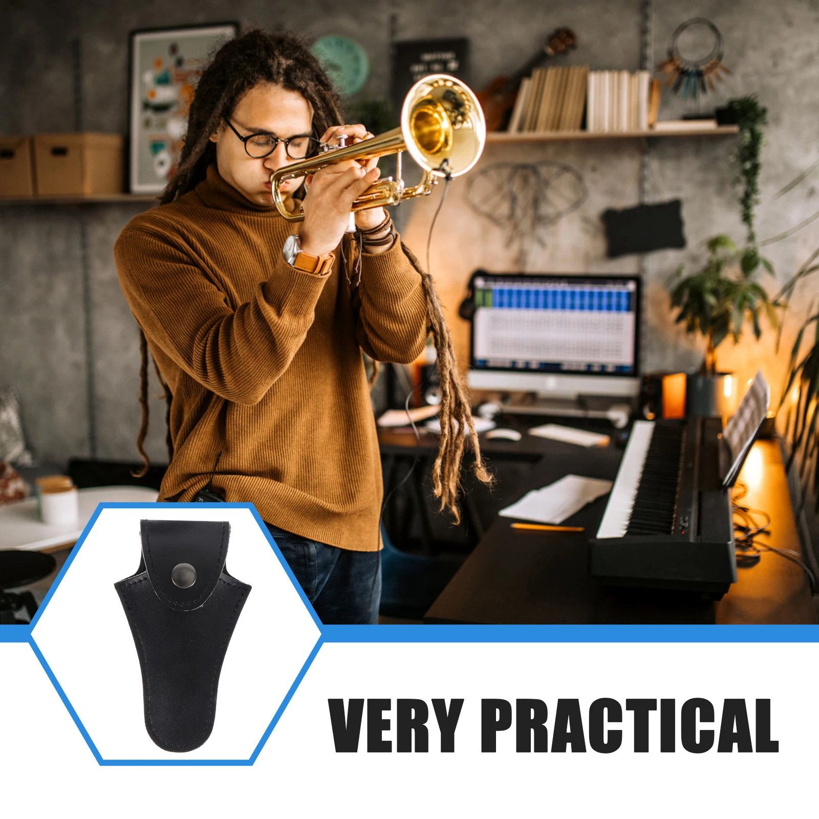 

Mouth Blowing Cover Musical Instrument Bag Trumpet Protective Mouthpiece Case Horn Bags French Grip Storage