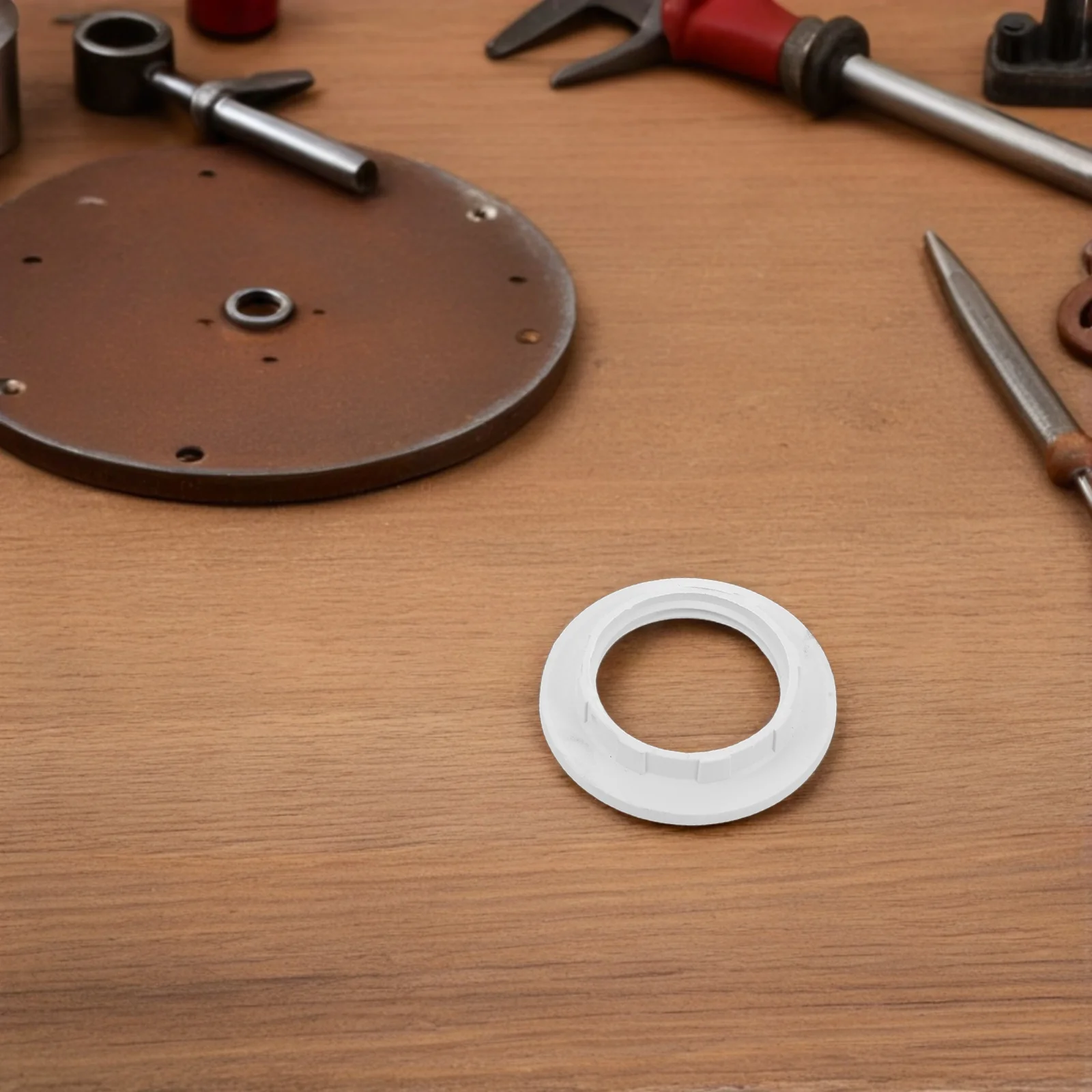 50pcs E12/E14 Lamp Shade Ring Adapter 32/ White Plastic Socket Reducer Collar For Sconce Ceiling Light Fixtures Retaining