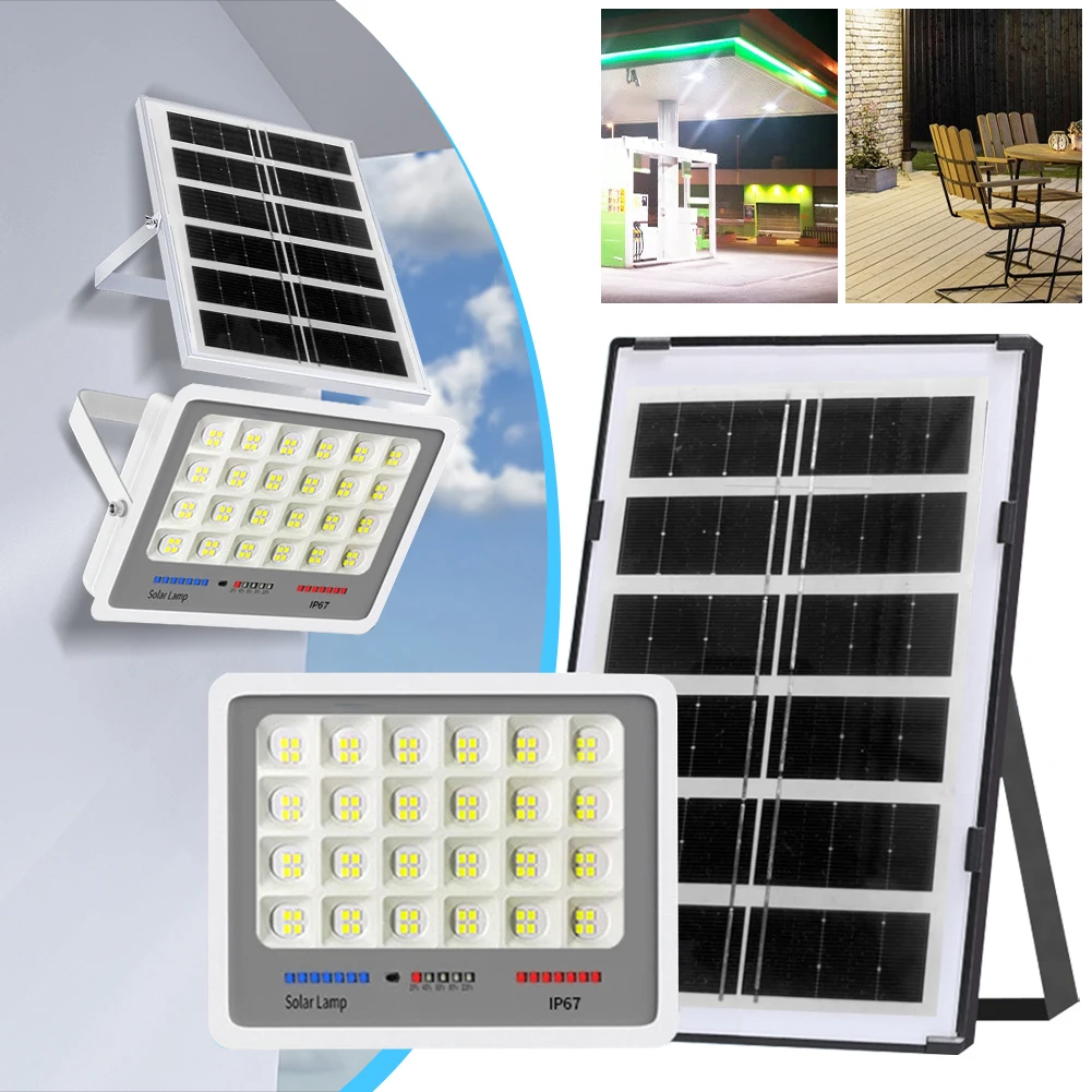 

Светодиодный уличный фонарь на солнечной энергии IP67 Водонепроницаемый уличный настенный прожектор с автоматическим включением Наружный настенный светильник Многорежимный для патио, дорожки, двора