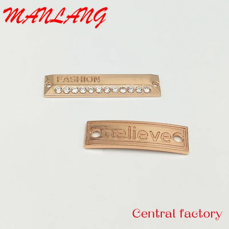 Custom  Factory Direct Customized Name Engraved Metal Handbag Plate Logo For Bags