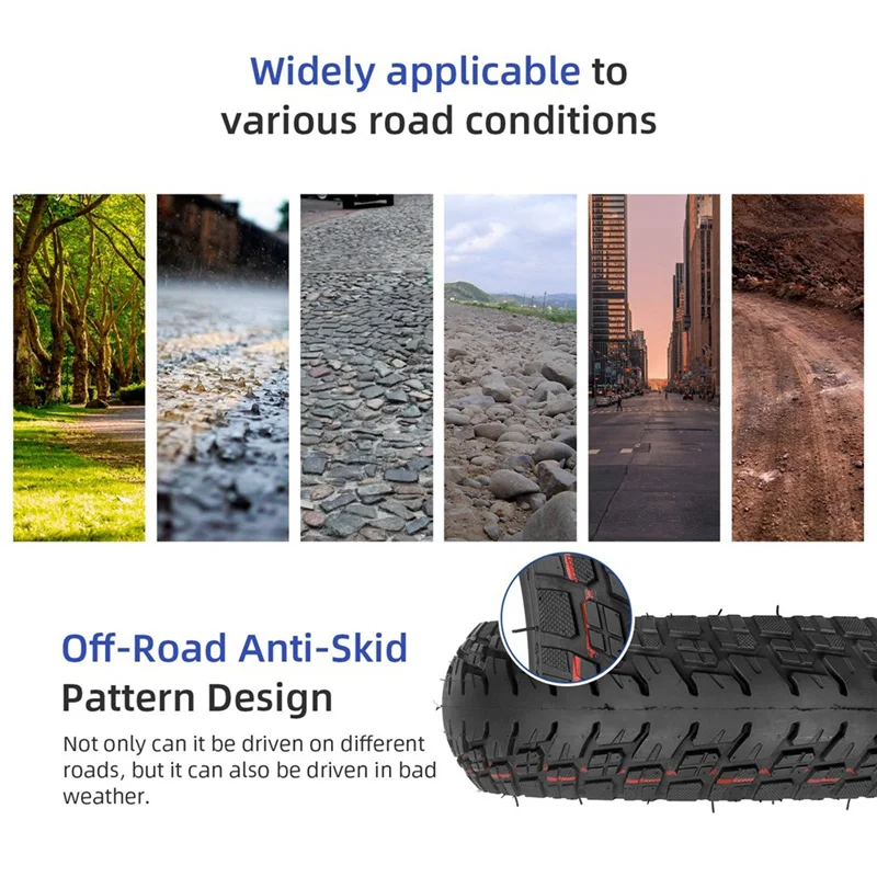 

A06F-9,5x2,50 Внедорожная шина 9,5-дюймовая внутренняя бескамерная шина для Niu KQI3 запасные части для электрического скутера