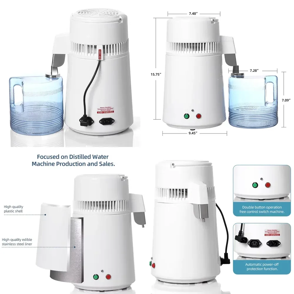 4L Water Distiller Home/ Laboratory Use Water Equipment