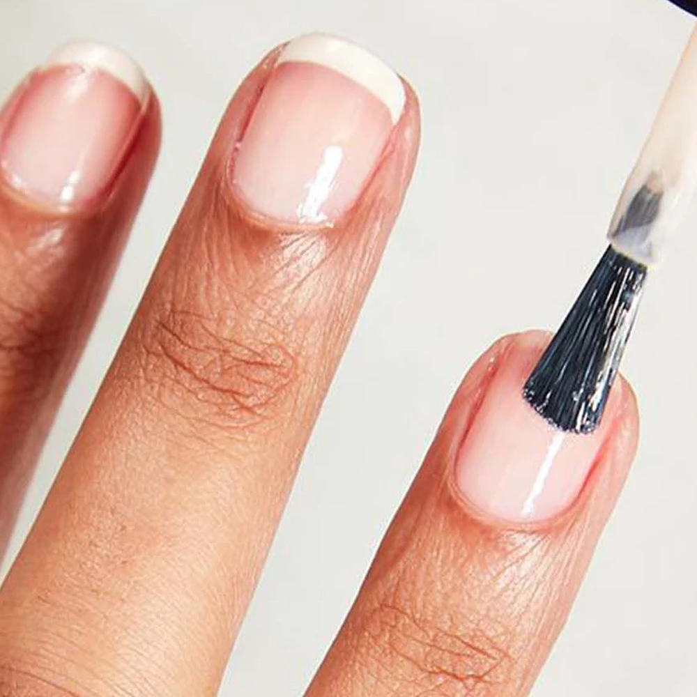 Tinovo Uno Stronger Nail Strengthener Clear Natural Dry Nail Hardener Bright Oil Polish Top Coat do naprawy cienkich, miękkich paznokci